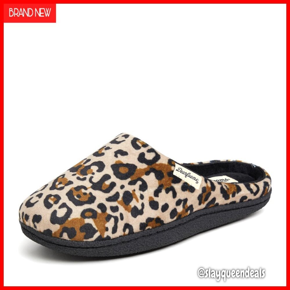 Memory Foam Terry Clog Slippers with Wide Widths, Machine Washable
